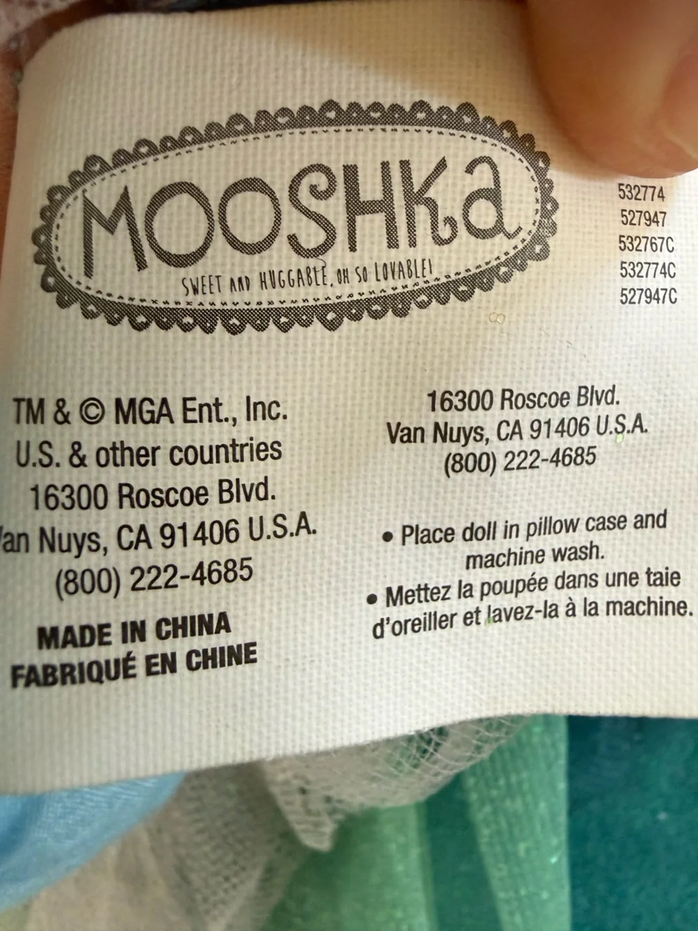 Mooshka Princess Ballerina Doll - Soft Plush Kids Toy